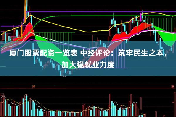 厦门股票配资一览表 中经评论：筑牢民生之本，加大稳就业力度