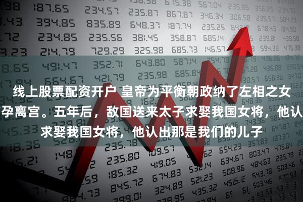 线上股票配资开户 皇帝为平衡朝政纳了左相之女，我递上和离书带孕离宫。五年后，敌国送来太子求娶我国女将，他认出那是我们的儿子